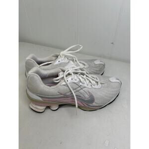 Nike Vivify Shox Pink White Silver Running Shoes Womens Size 7.5